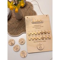 Kalender Countdown Noch 14 Mal Schlafen Dann Ist Mein Geburtstag Urlaub Weihnachten Countdownkalender Oster Ferien von ValesWunderwerk