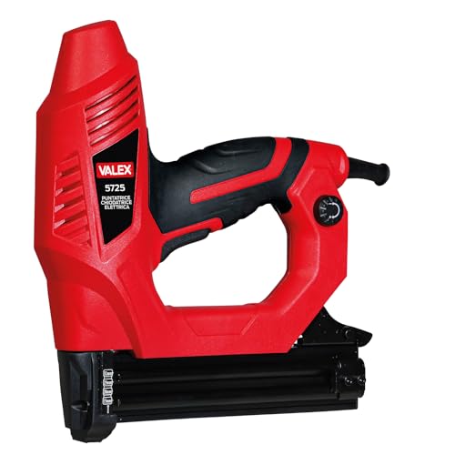 Valex Stapler 5725, 220 V - Klassisch, Rot - Automatischer Metallstapler für Möbelbau und Innenausstattung von Valex