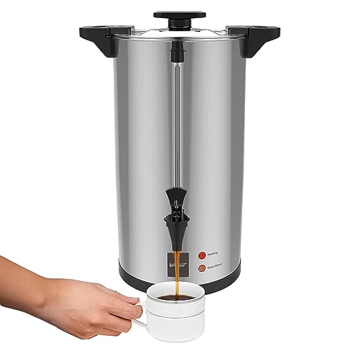 Valgus Commercial Grade Edelstahl 12L Percolate Kaffee Urne Kaffeemaschine mit automatischer Temperaturregelung Heißwasser Urne für Parteien, Büro, Hochzeit und Catering-Events von Valgus