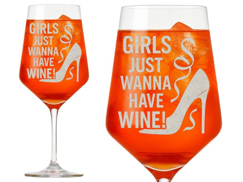 Valhalla Weinglas 350ml Girls just wanna have wine spülmaschinenfest, 1-tlg., Glas, Atemberaubende Darstellung Valhalla Weinglas 350ml Girls just wanna have wine spülmaschinenfest, 1-tlg., Glas, Atemberaubende Darstellung von Valhalla