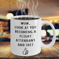 Flugbegleiterin Graduierung Becher, Geschenke, Stewardess Geschenk, Cabin Crew Flight Pilot Neue Flugbegleiter von ValhallasGlory