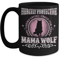 Schützende Mama Wolf Becher - Cool, Fürsori, Liebevoll, Stolz, Spaß, Glücklich Geschenk Für Muttertag, Mama, Oma, Großmutter, Mimi, Nana Schützende Mama Wolf Becher - Cool, Fürsori, Liebevoll, Stolz, Spaß, Glücklich Geschenk Für Muttertag, Mama, Oma, Großmutter, Mimi, Nana von ValhallasGlory