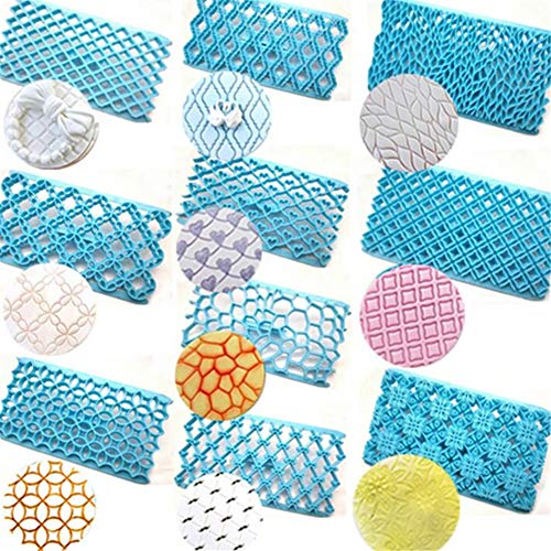 10 Stile DIY Fondant Kuchen Präger Blumen Plätzchen Ausstechformen Zuckerguss Prägung Dekoration Ausstecher Kuchen Backen Werkzeug Gebäck Sugercraft Backen Form Kunststoff Prägung Küche Backwerkzeug von Valink