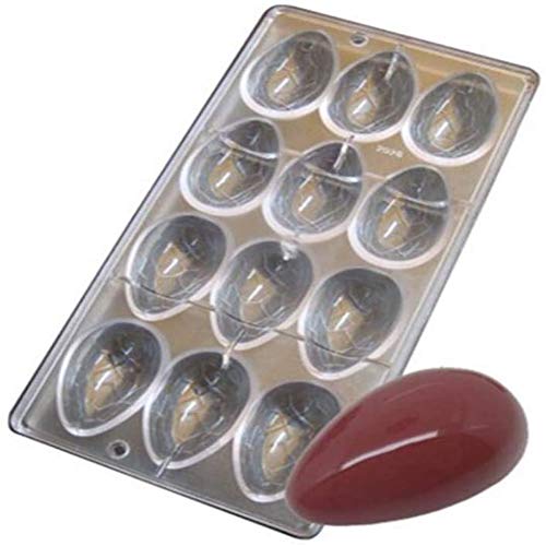 3D Ostereier Schokoladenform transparent Polycarbonat Schokoladenform DIY Süßigkeiten Handgemachte Form Maker Eis Muffin Form Backform Backform Konditor Kuchen Backform Küche Supplies e (D) von Valink