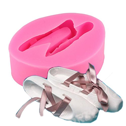DIY Ballett Schuhe Kerze in Silikon Form Baby Party Fondant Kuchen dekorieren Backen Werkzeug, 3D Craft Seife Clay Formen DIY Ballett Schuhe Kerze in Silikon Form Baby Party Fondant Kuchen dekorieren Backen Werkzeug, 3D Craft Seife Clay Formen von Valink