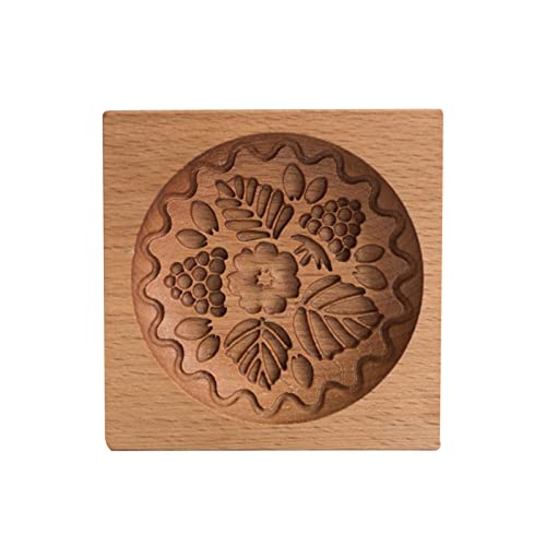Geschnitzte Holz-Keksform zum Selbermachen von Lebkuchenkeksen, praktische Küche, Backutensilien, einfache Bedienung, Himbeere Geschnitzte Holz-Keksform zum Selbermachen von Lebkuchenkeksen, praktische Küche, Backutensilien, einfache Bedienung, Himbeere von Valink