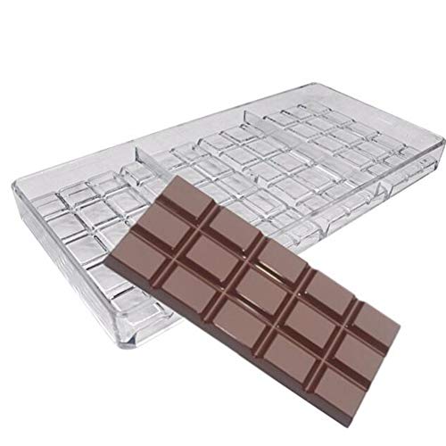 Schokoladentafel-Hersteller, harte Polycarbonat-Form zum Auseinanderbrechen, Schokoladenform, zum Auseinanderbrechen, Schokoladenformen für Kuchen, Süßigkeiten, Backform, Küchenwerkzeug (B) von Valink