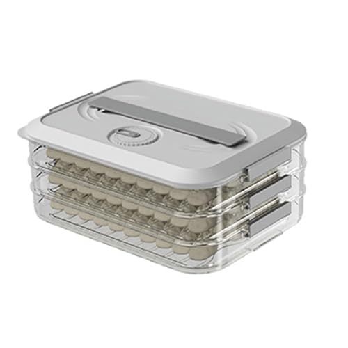 VALINK Dumpling Storage Box, Dumpling Boxes with Timer Freezer Dumpling Box, Dumpling Container, Transparent Dumpling Organizer for Kitchen, Refrigerator Three VALINK Dumpling Storage Box, Dumpling Boxes with Timer Freezer Dumpling Box, Dumpling Container, Transparent Dumpling Organizer for Kitchen, Refrigerator Three von Valink