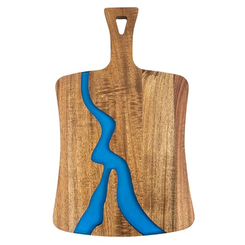 VALINK Schneidebrett, Schneidebretter Holz, Schneidebrett Holz, Handgefertigtes Epoxid-Flussschneidebrett Schneidebrett Schneide- und Schneidebrett für Küche Typ A von Valink