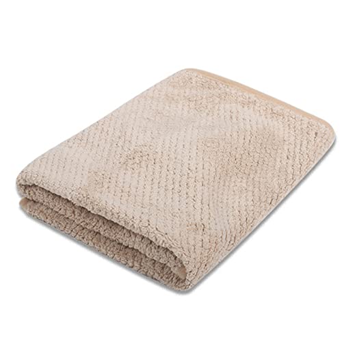 Valink Hundehandtuch Schnelltrocknend Mikrofaser Badetuch für Kleine Mittlere Hunde Katzen Extra Saugfähig Waschbar Haustier Warm Handtuch Camel von Valink