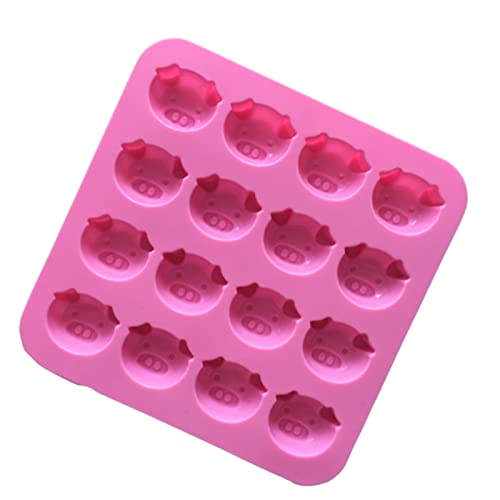 Valink Silikon-Schokoladenform Schweinekopf-Form Backform für Schokoladenmousse, Aromatherapie, weiche Cartoon-Eiswürfelformen von Valink