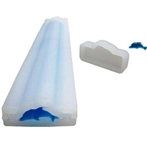 Verschiedene Röhren DIY Kerze Seife Form Lange Sandwich Silikon Form Weihnachtsbaum Schmetterling Delphin Form Mousse Kuchen Seife Herstellung Werkzeuge Schokolade Backen Form (Dolfin) von Valink