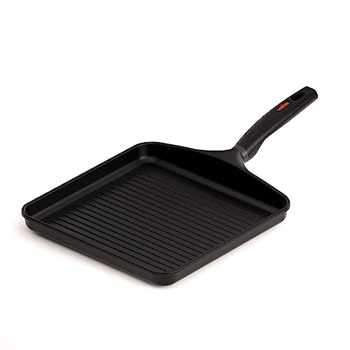 Valira Grillpfanne 28x28 cm Aluminiumguss Made in Spain, geeignet für die Induktion von Valira