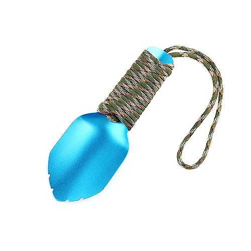 Backpacking Schaufel Ultraleichte Campingschaufel Wanderkelle Gartenkelle Kleine Töpfchenschaufel Pik Zwei Kelle für Camping im Freien(Blue) von Valken