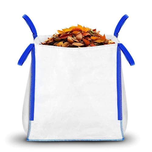 Valle Verde Big Bag Sack, Big Pack, Schwerlastsäcke, Transportsack, Laubsack - Bauschutt, Gartenabfall, Holz Bag - für Baustelle & Landwirtschaft - 750 kg- 90 x 90 x 90 cm von Valle Verde