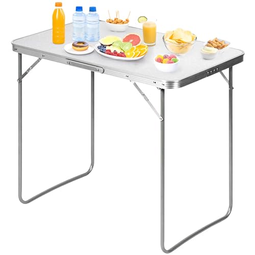 Valle Verde Campingtisch, Klapptisch, Gartentisch, Arbeitstisch, Balkontisch, Reisetisch - Klappbar, Tragbar, Stabil - Für Drinnen & Draußen, Picknick - 70 x 50 x 60 cm (LxBxH) von Valle Verde