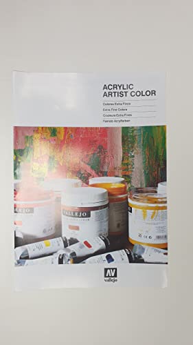 AV Acrylicos Vallejo: Vallejo CC015 Color Chart: Acrylic Artist Color von Vallejo
