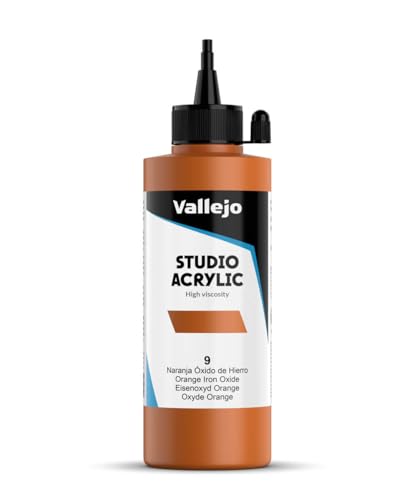 AV Studio Acryl: 200ml Flasche MARS ORANGE von Vallejo