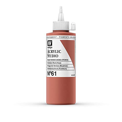 VALLEJO Acrylfarbe, 200 ml, venezianisches Rot (Ton), Nr. 61 von Vallejo