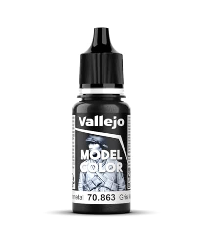 Vallejo, Model Color, Acrylfarbe, 17 ml Metallic Gunmetal Grey von Vallejo