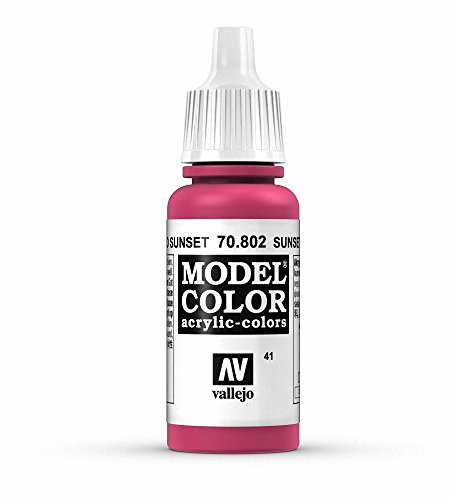 Vallejo, Model Color, Acrylfarbe, 17 ml sunset red von Vallejo