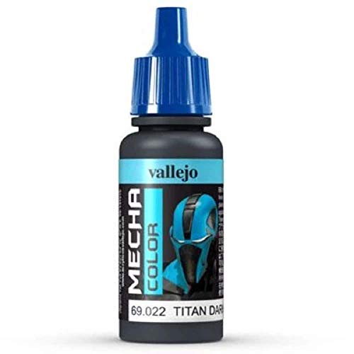 Vallejo AV Mecha Acryl-Farbe für Airbrush 17 ml Titan Dark Blue von Vallejo