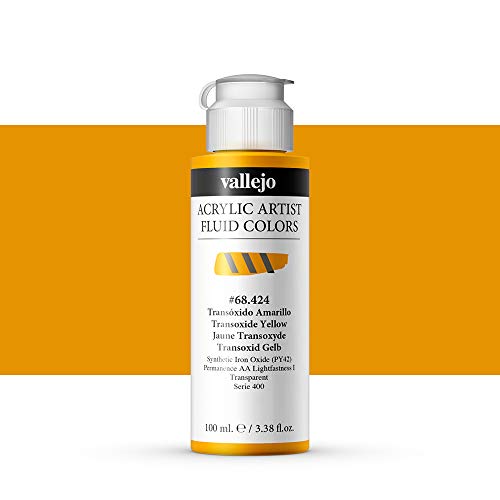 Vallejo : Fluid Artist Acrylic Paint : 100ml : Transoxide Yellow von Vallejo
