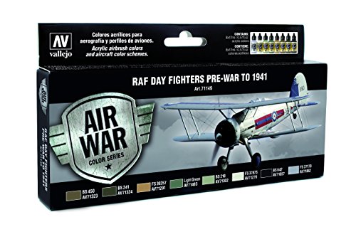 Vallejo 071149 Farbenset RAF Tagjäger, 8 x 17ml von Vallejo