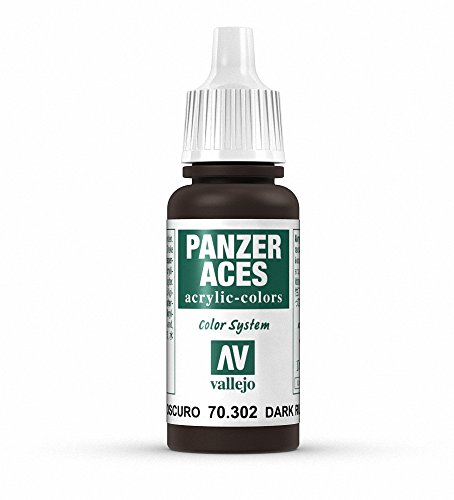 Vallejo Panzer Aces Acrylfarbe, 17 ml Dark Rust von Vallejo