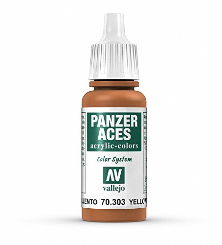 Vallejo Panzer Aces Acrylfarbe, 17 ml Yellowish Rust von Vallejo