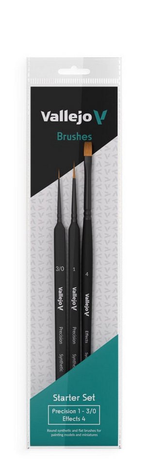 Vallejo Pinsel Vallejo - Brushes Starter Set - Precision 1 - 3/0, Effects 4 Vallejo Pinsel Vallejo - Brushes Starter Set - Precision 1 - 3/0, Effects 4 von Vallejo
