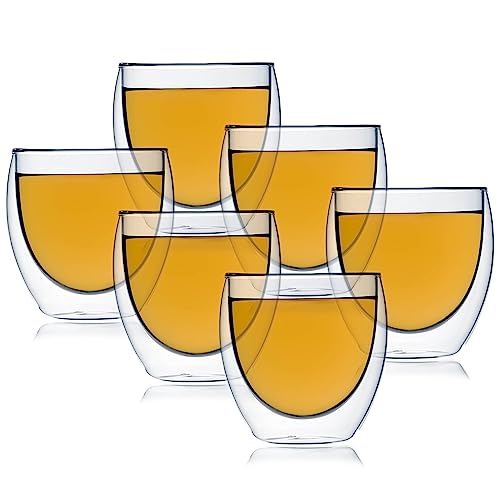 Teetasse Glas Tasse Doppelwandige Teetassen - 6 Glass Tasse Packung 250 ML - Glastassen Tasse Isolierte Kaffeetasse - 6 Gläser Set Tassen Set Teegläser Glas Teetasse Doppelglas Tee Glass Tasse Teetasse Glas Tasse Doppelwandige Teetassen - 6 Glass Tasse Packung 250 ML - Glastassen Tasse Isolierte Kaffeetasse - 6 Gläser Set Tassen Set Teegläser Glas Teetasse Doppelglas Tee Glass Tasse von Valley of Tea