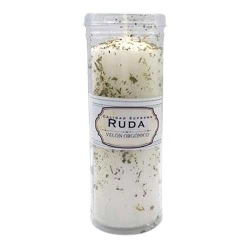 Orgonische Stumpenkerze aus Ruda und Salz, energetische Reinigung und Schutz mit Rautenessenz, beseitigt bösen Blick und Pech und Glück von Valmoni Sport