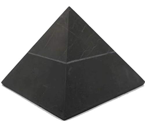 Schungit-Pyramide poliert, matt, 3 x 3 cm, neutralisiert elektromagnetische Felder, Shungit Shungit. von Valmoni Sport
