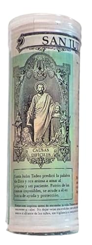 St. Judas Kerze Tadeus mit Ritualisiertem Gebet Anfrage für Unmögliche Ursachen Schwierige Kerze Grün von Valmoni Sport