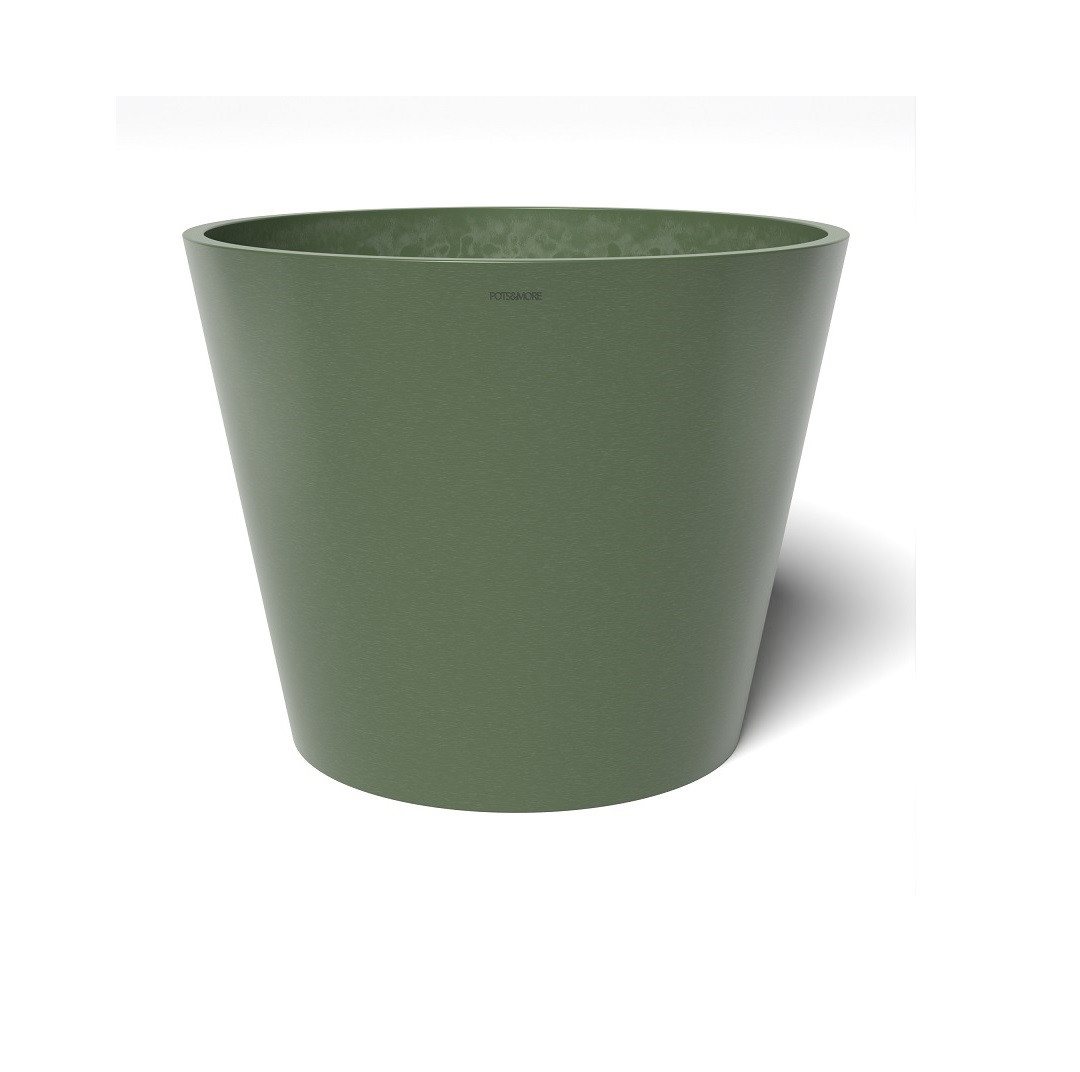 Valo Blumentopf POTS&MORE Pflanztopf Conico 50, ø 50 cm runde Form Olivgrün Höhe 40,5 von Valo