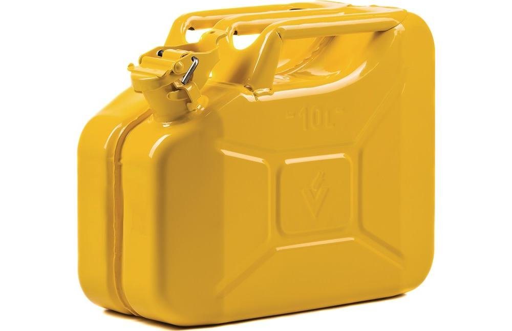 Valpro Aufbewahrungsbox Kraftstoffkanister Inhalt 10 l Zinkgelb RAL 1018 Stahlblech L345xB165xH275mm von Valpro