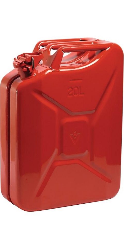 Valpro Aufbewahrungsbox Kraftstoffkanister Inhalt 20 l Feuerrot RAL 3000 Stahlblech 0,9 L345xB165xH470mm von Valpro