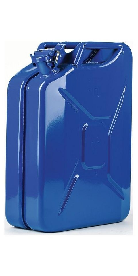 Valpro Aufbewahrungsbox Kraftstoffkanister Inhalt 20 l Signalblau RAL 5005 Stahlblech 0,9 L345xB165xH470mm von Valpro