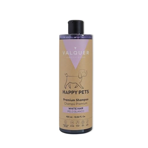 Valquer Premium-Hundeshampoo mit weißem oder hellem Fell, mit Panthenol und Lavendelextrakt, Hundeshampoo für Katzen, 400 ml, weißes Haar Valquer Premium-Hundeshampoo mit weißem oder hellem Fell, mit Panthenol und Lavendelextrakt, Hundeshampoo für Katzen, 400 ml, weißes Haar von Valquer Laboratorios