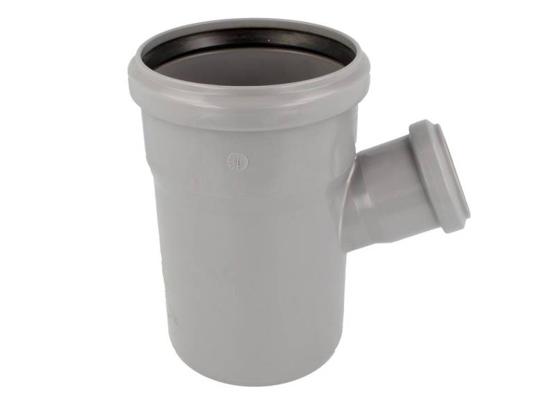 Valsir Ablaufrohr HT Abzweig einfach, mit 2 Steckmuffen - verschiedene Größen, Ø 75/50 mm 67° von Valsir