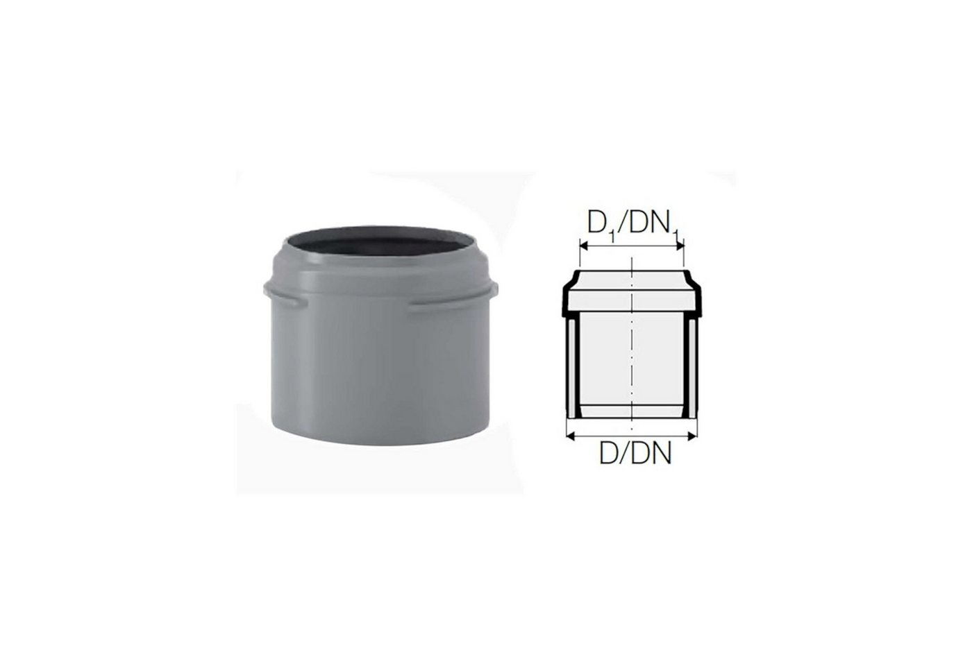 Valsir Ablaufrohr HT Reduzierstück Übergangsstück mit 1x Steckmuffe, Ø 40/32 mm konzentrisch Valsir Ablaufrohr HT Reduzierstück Übergangsstück mit 1x Steckmuffe, Ø 40/32 mm konzentrisch von Valsir