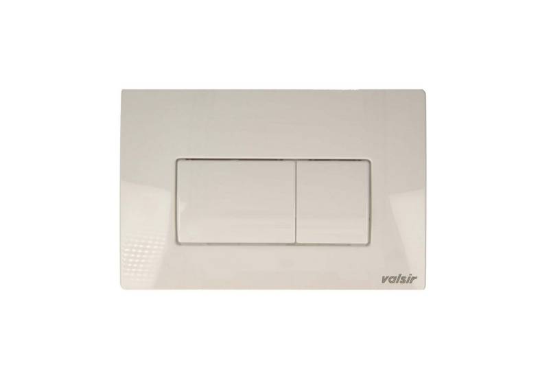 Valsir Betätigungsplatte Betätigungsplatte P1 glänzend weiß - für Tropea S, Winner S, Cubik S von Valsir