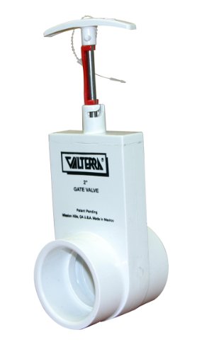 Valterra 2201X PVC-Unibody-Absperrventil, silber, 5,1 cm Rutsche mit Torhalter Valterra 2201X PVC-Unibody-Absperrventil, silber, 5,1 cm Rutsche mit Torhalter von Valterra