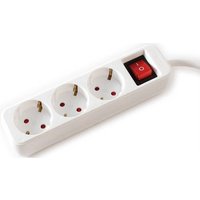 Value 19.99.1076 Steckdosenleiste mit Schalter Weiß Schutzkontakt 1St. von Value