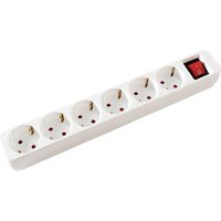 Value 19.99.1085 Steckdosenleiste mit Schalter Weiß Schutzkontakt 1St. von Value