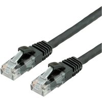 Value 21.99.1085 RJ45 Netzwerkkabel, Patchkabel CAT 6 U/UTP 10.00m Schwarz 1St. von Value