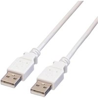 Value USB-Kabel USB 2.0 USB-A Stecker 0.80m Weiß Geschirmt 11.99.8909 von Value