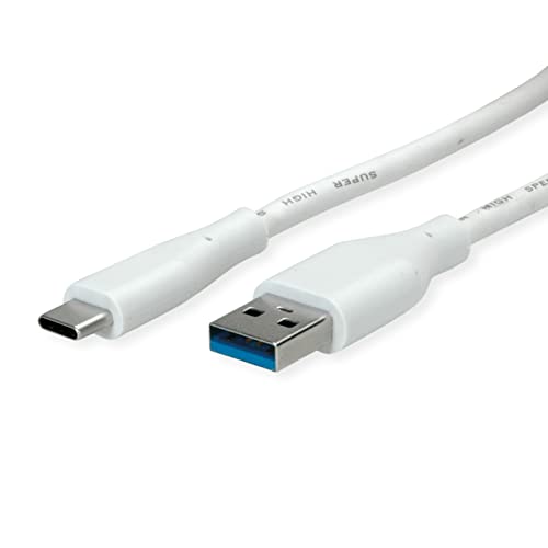 VALUE USB 3.2 Gen 1 Kabel, A-C, ST/ST, weiß, 2 m VALUE USB 3.2 Gen 1 Kabel, A-C, ST/ST, weiß, 2 m von VALUE