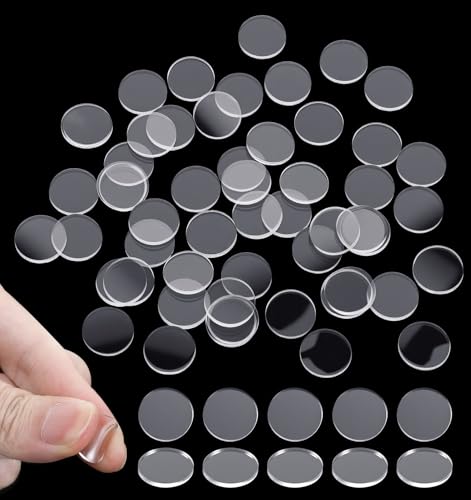 100 Stück Gumminoppen für Glasplatten, Gumminoppen Selbstklebend Transparente Klebepads 2 mm Dicke Schadstofffreies PVC für Türen Schubladen & Möbelschutz (Runden) von ValueBargain